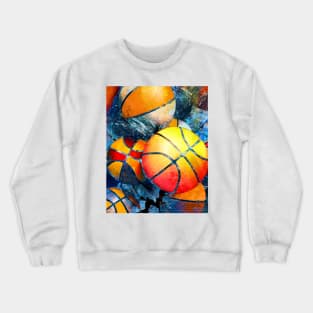 Basketball poster art print swoosh 121 - Basketball artwork - Basketball artist takumipak Crewneck Sweatshirt